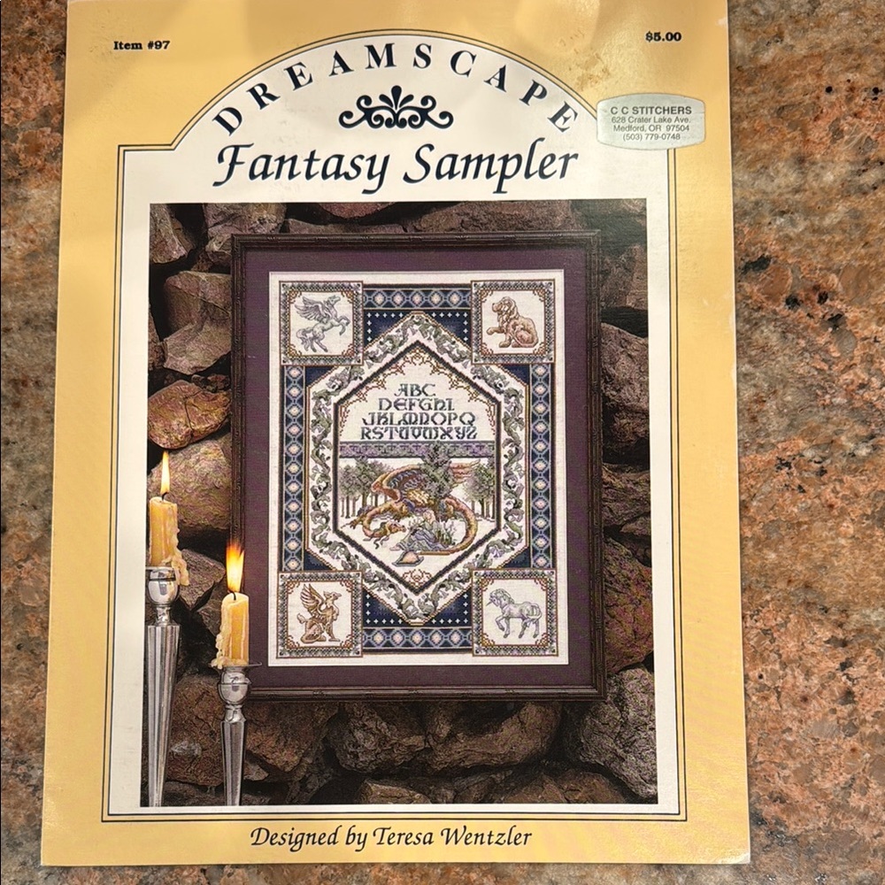“Dreamscape” Fantasy Sampler Teresa Wentzler Cross Stitch Chart